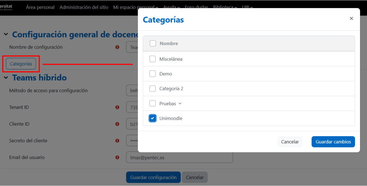 Itinerarios de evaluación