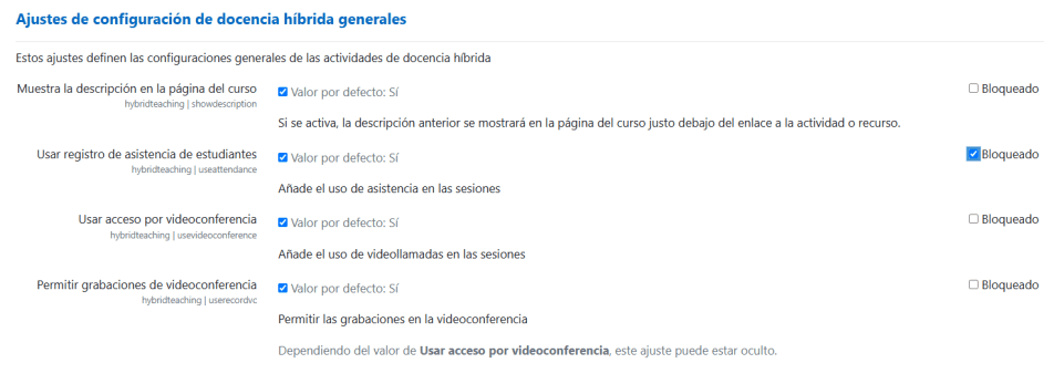 Itinerarios de evaluación